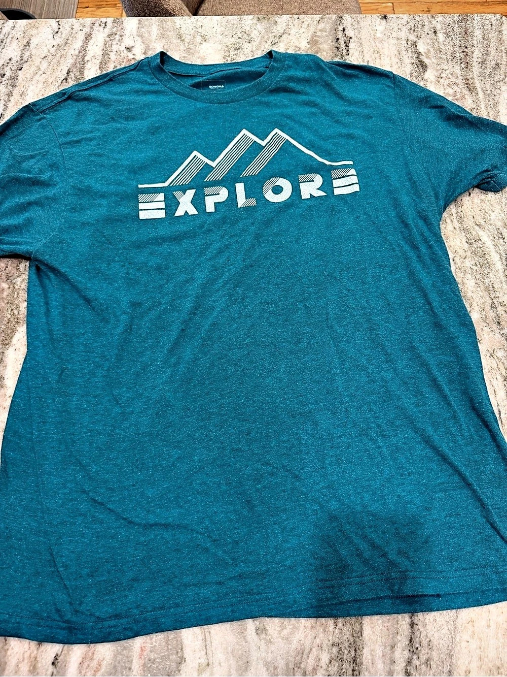 Sonoma Men's Blue Short Sleeve Tee XL